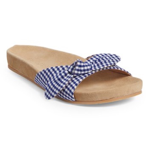 Jack Rogers Gingham Slide Sandal - Picture 1 of 7